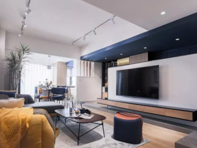 蓝河湾-92㎡-现代风效果图