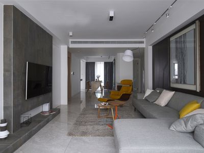 珠光御景西园-113㎡-简约风效果图