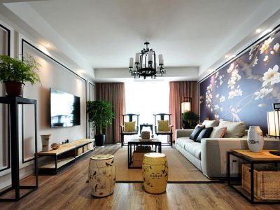 中海寰宇时代-112㎡-中式风效果图