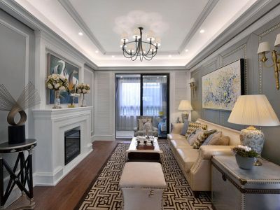 富兴首府-148㎡-北欧风效果图