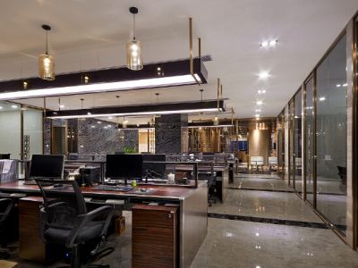 VR办公室-500㎡-现代风效果图