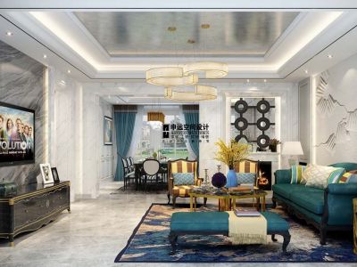 华远和墅-500㎡-法式风效果图