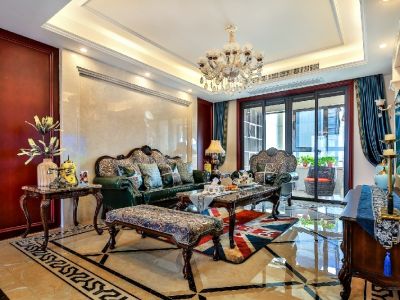 金科·博翠天宸-138㎡-欧式风效果图