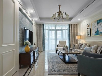 奥园和悦府-87㎡-美式风效果图