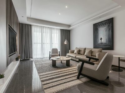 公园懿府-95㎡-现代风效果图