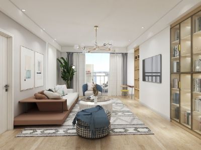 中国铁建·西派时代-130㎡-北欧风效果图