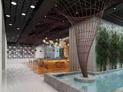 办公室-2500㎡-现代风效果图