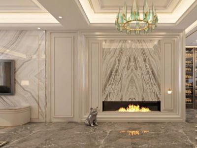 天地源·万熙天地-145㎡-美式风效果图