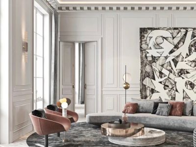 中南·君启-200㎡-欧式风效果图