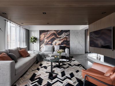 金茂逸墅-200㎡-现代风效果图