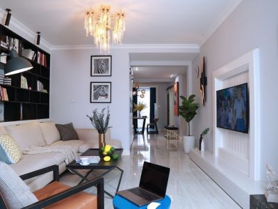 保利和光尘樾-90㎡-现代风效果图