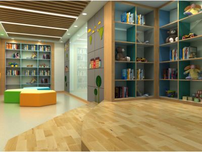 英语学校-500㎡-绚丽风效果图