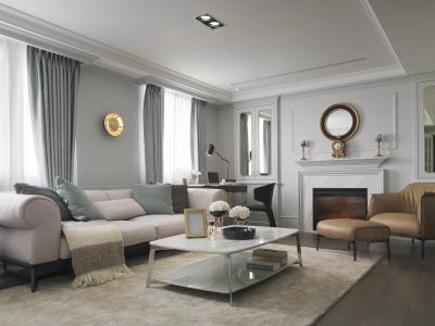 尚品美地城-130㎡-欧式风效果图