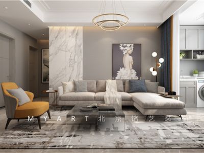 果园新里中区-140㎡-新古典风效果图