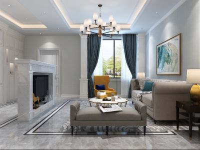 大华公园世家-178㎡-现代风效果图