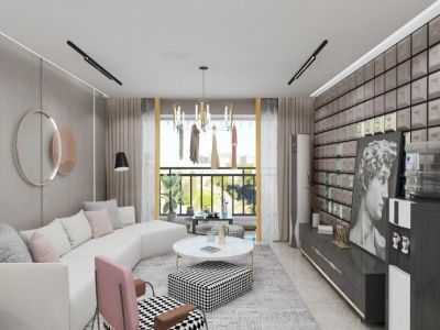 首创漫香郡-126㎡-现代风效果图