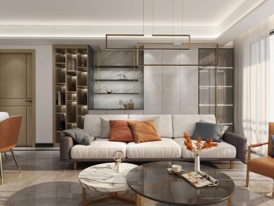 保利心语花园-138㎡-现代风效果图