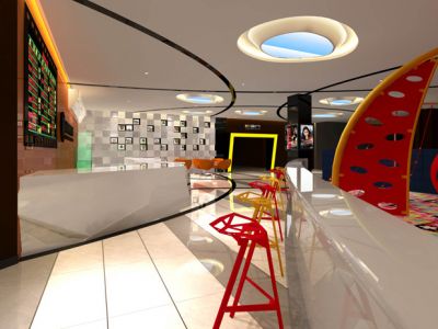 东海国际影城-1000㎡-现代风效果图