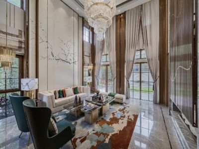 碧桂园·国湖-261㎡-新中式风效果图