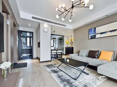 汤臣一品-85㎡-简约风效果图