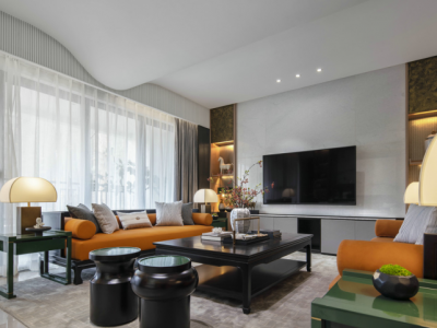 清渭公馆-160㎡-新中式风效果图