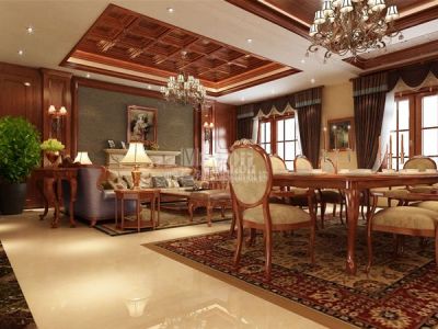 德嘉印象-600㎡-美式风效果图