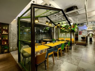 快餐店-110㎡-现代风效果图