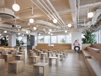 童趣办公空间-550㎡-温馨风效果图