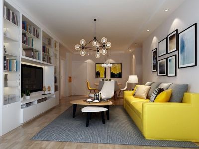 华龙苑南里-115㎡-北欧风效果图