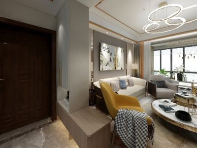 万科幸福汇-126㎡-简约风效果图