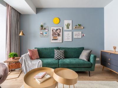 绿地康桥新苑-90㎡-北欧风效果图