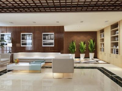 办公室-600㎡-现代风效果图