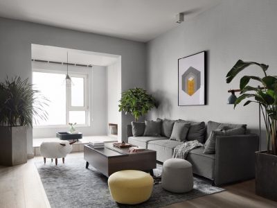 上青佳园-95㎡-现代风效果图