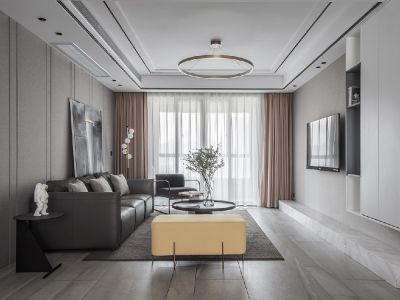 万科金域华府-102㎡-现代风效果图