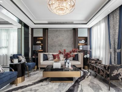 御笔华府-129㎡-现代风效果图