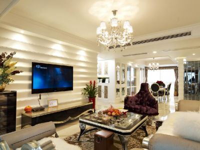 万科金域澜湾-140㎡-欧式风效果图