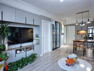 万科四季花城-89㎡-北欧风效果图