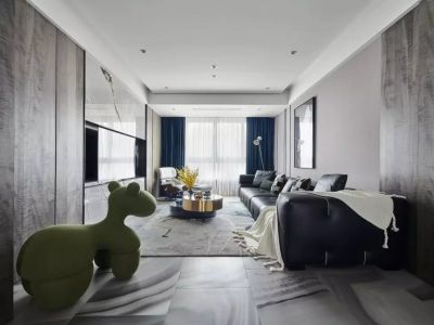 绿城桂语蘭庭-131㎡-现代风效果图