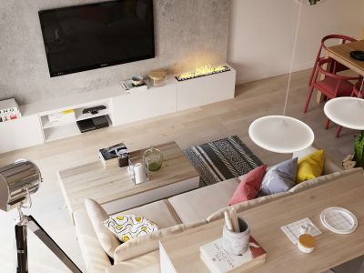 星河9号-70㎡-北欧风效果图