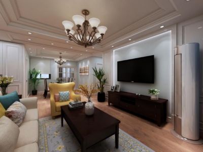 民惠佳苑11区-115㎡-美式风效果图