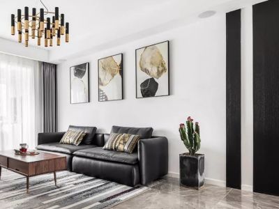 金地格林郡-129㎡-现代风效果图