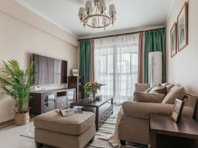 丰庄一村-83㎡-美式风效果图