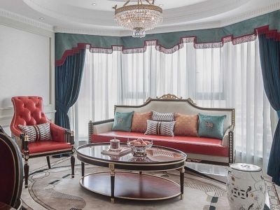 宜浩佳园-120㎡-法式风效果图