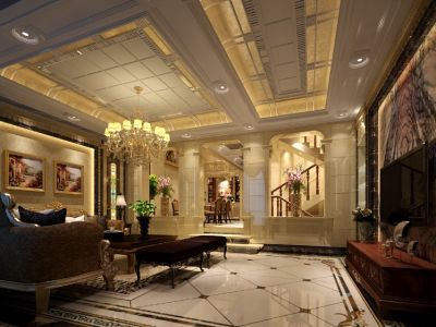 杏林花苑-800㎡-欧式风效果图