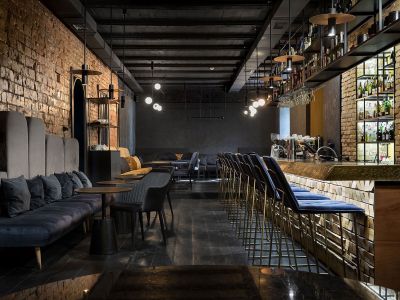 ZMIST BAR 酒吧-160㎡-美式风效果图