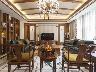 绿地朱家角1号-176㎡-中式风效果图