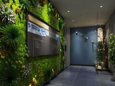 深圳办公室-200㎡-现代风效果图