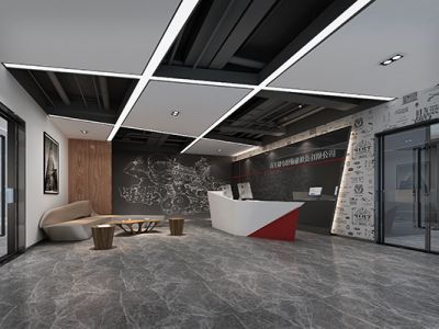 办公室-475㎡-现代风效果图