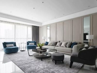 颐安·都会中央五期-123㎡-现代风效果图