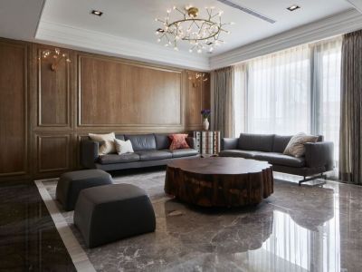 半山悦海花园-121㎡-美式风效果图